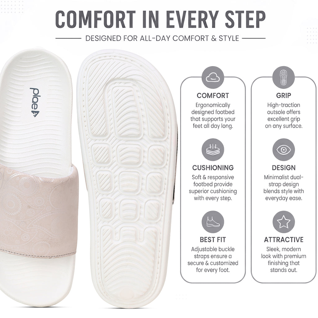 PLAE - Lumina Women Casual Slider – White