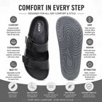 PLAE - Pace Men Casual Slipper – Black