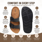 PLAE - Bliss Women Casual Slipper – Black