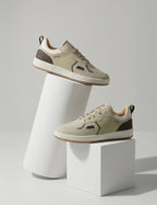 PLAE - Maxico Men Lace Up Casual Sneaker – Beige/Brown