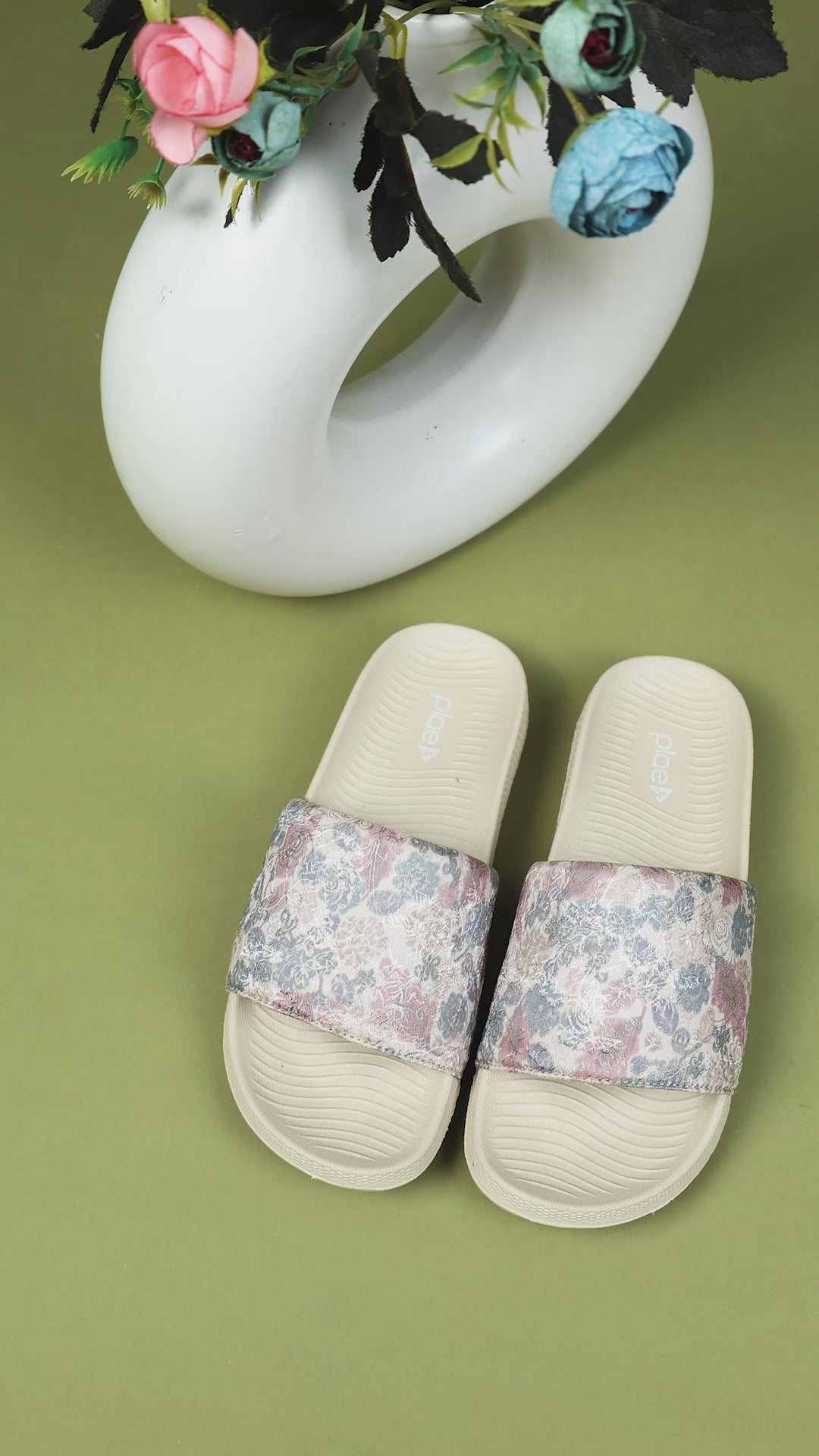 PLAE - Velora Women Casual Slider – Beige