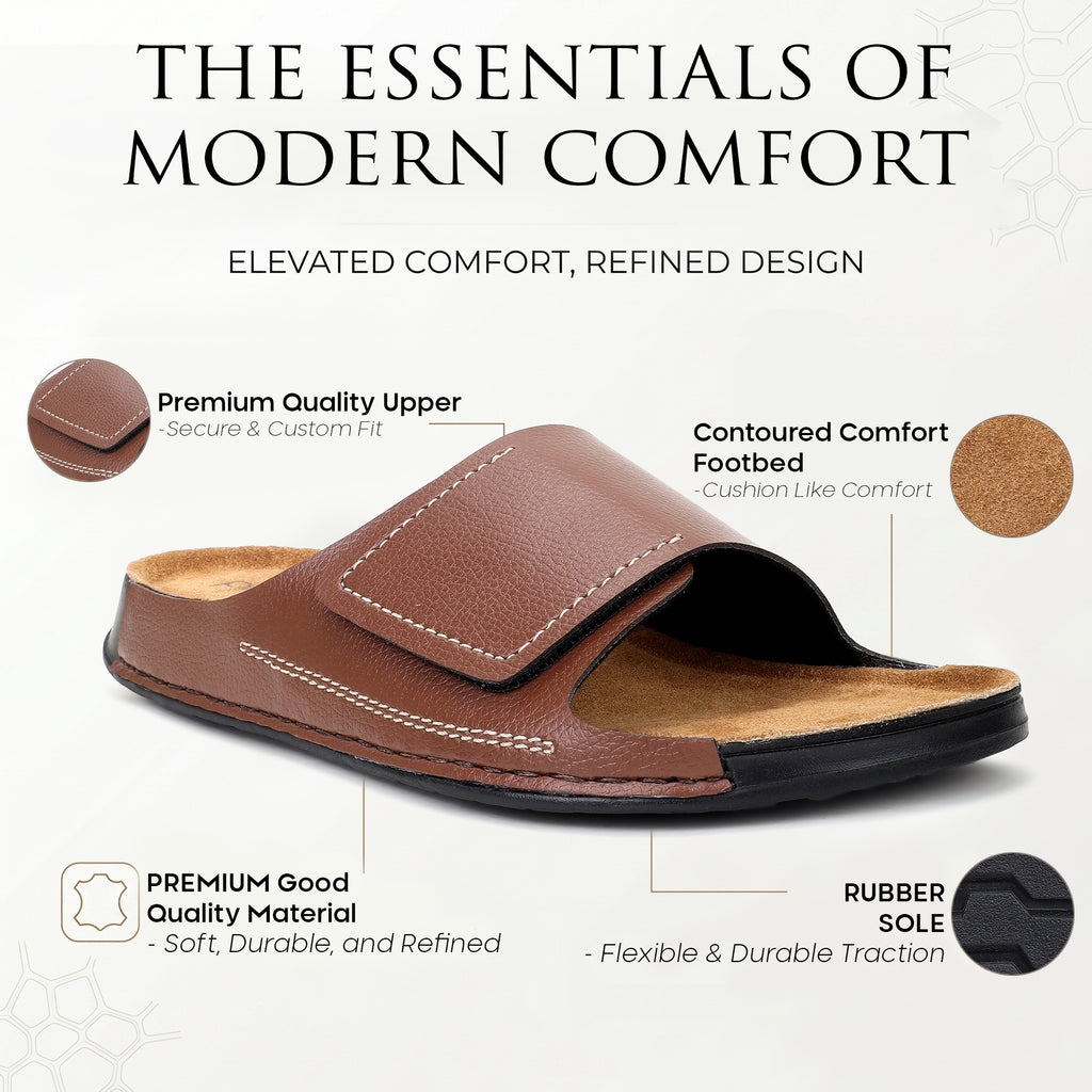 PLAE - Cove Men Casual Slider – Brown