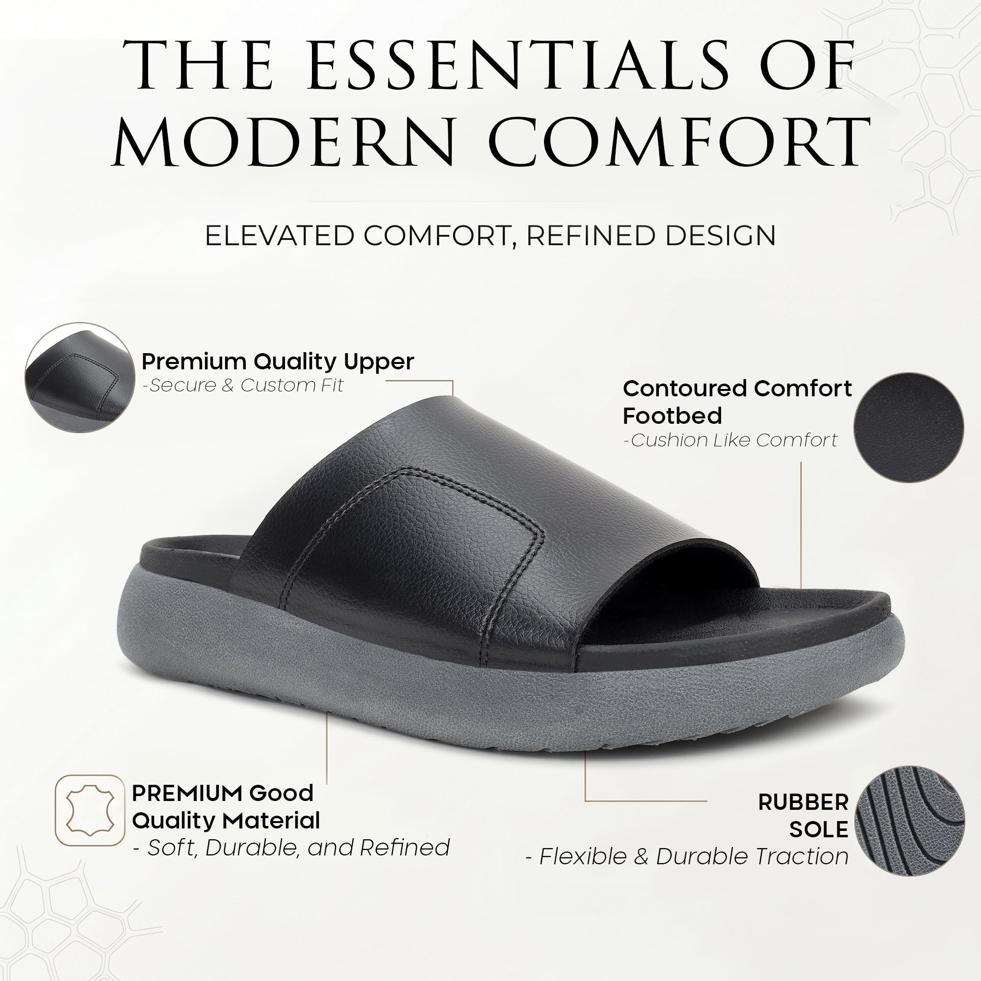 PLAE - Cloud Men Casual Slider – Black